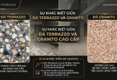 Đá Granito và Terrazzo khác nhau thế nào? Ưu nhược điểm đá Granito