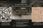 Đá Granito và Terrazzo khác nhau thế nào? Ưu nhược điểm đá Granito