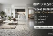 Thi công sàn Terrazzo phòng khách, phòng ngủ, nhà bếp bền đẹp